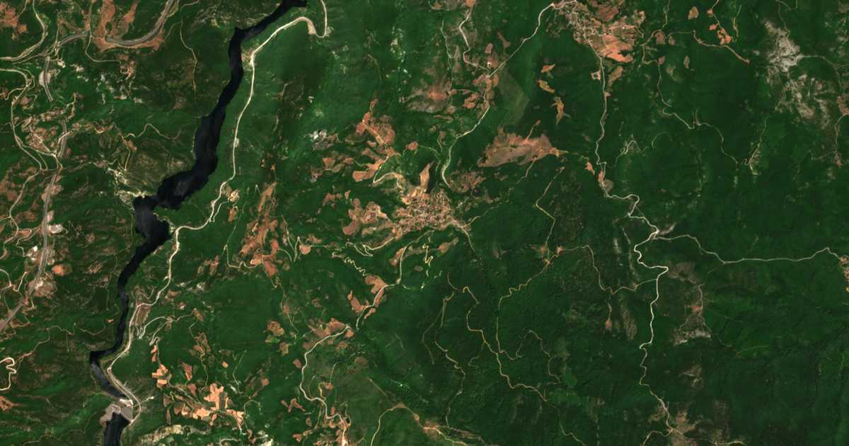 Satelitska karta: Polýdendron