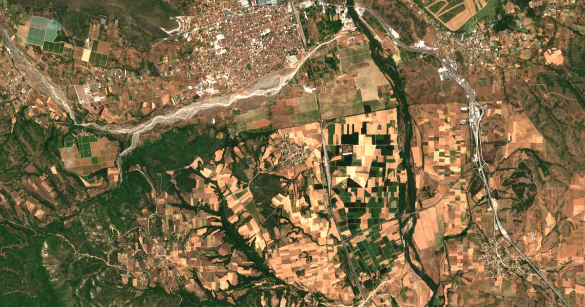 Satelitska karta: Idomeni