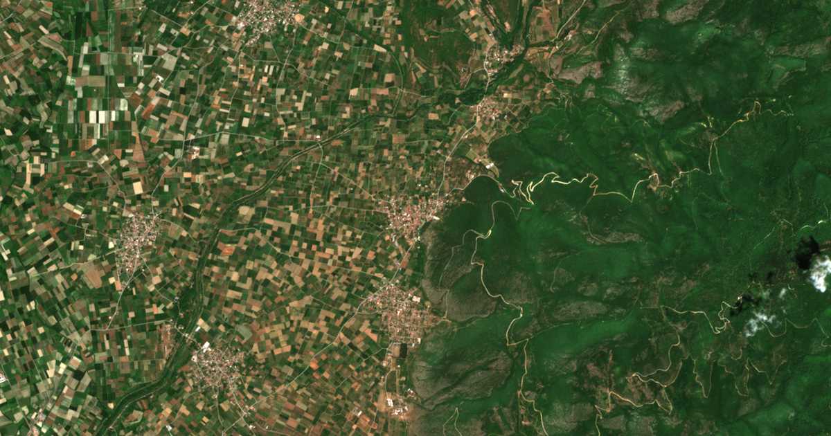 Satelitska karta: Ída