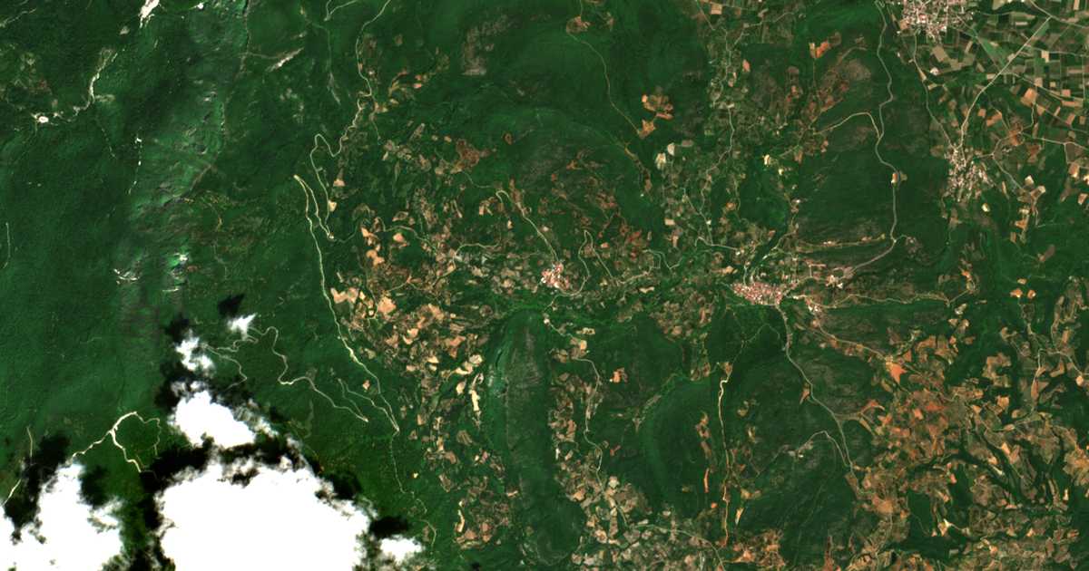 Satelitska karta: Dolno Rodevo