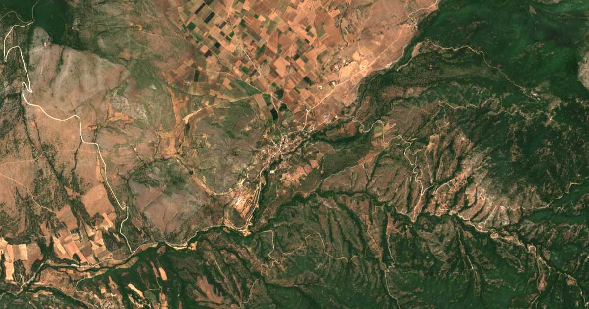 Satelitska karta: Achladochórion