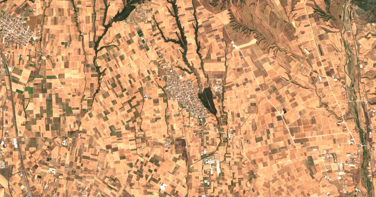 Satelitska karta: Néa Mesimvría