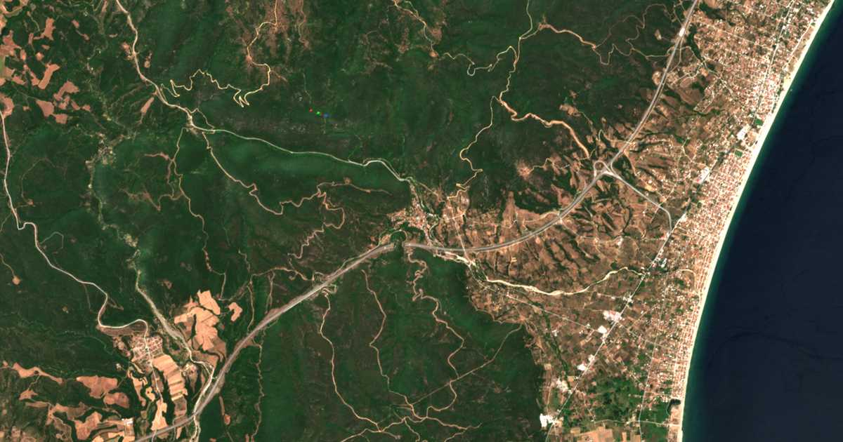 Satelitska karta: Vrasná