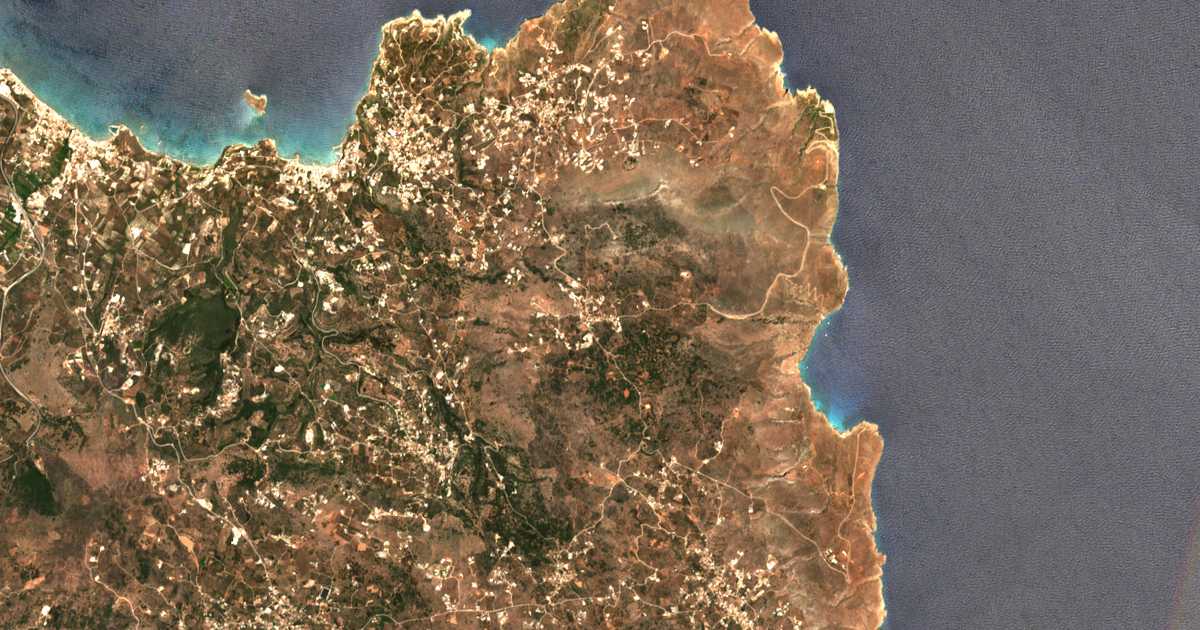 Satelitska karta: Drápanos