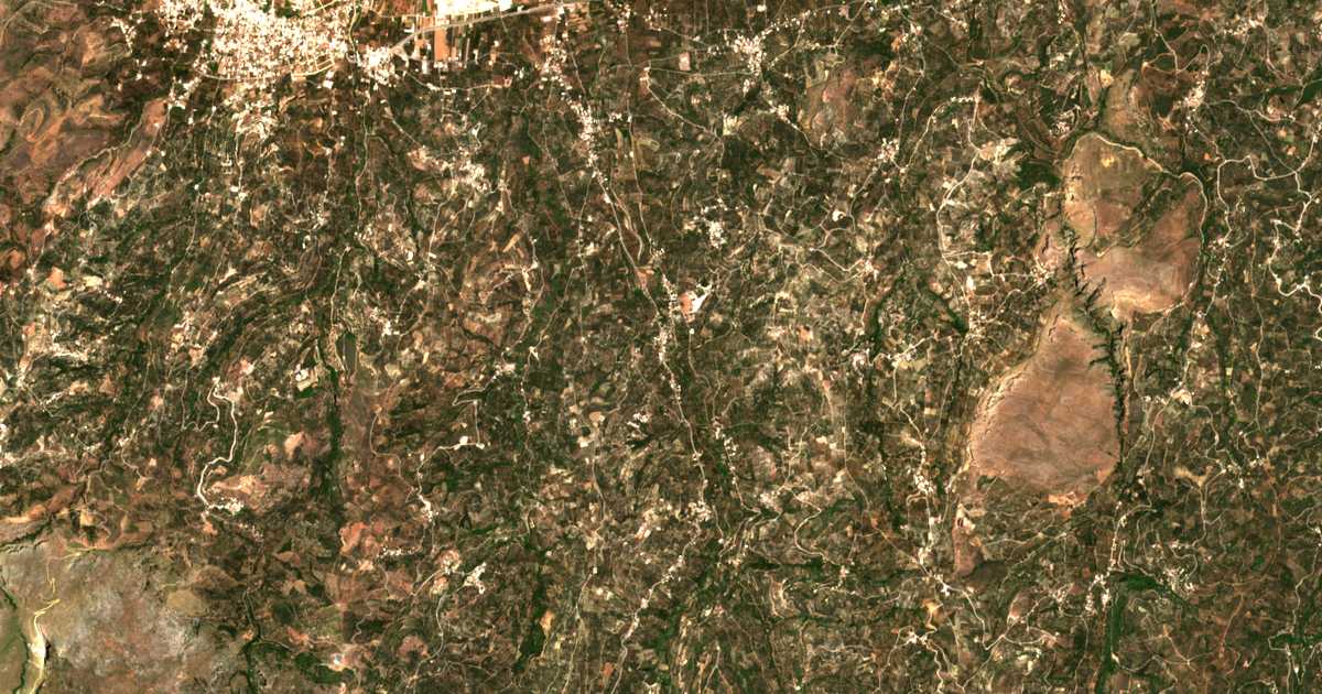 Satelitska karta: Potamída