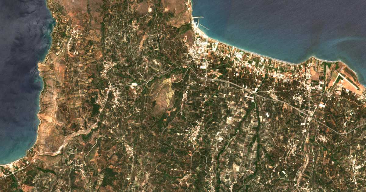 Satelitska karta: Marathokefála