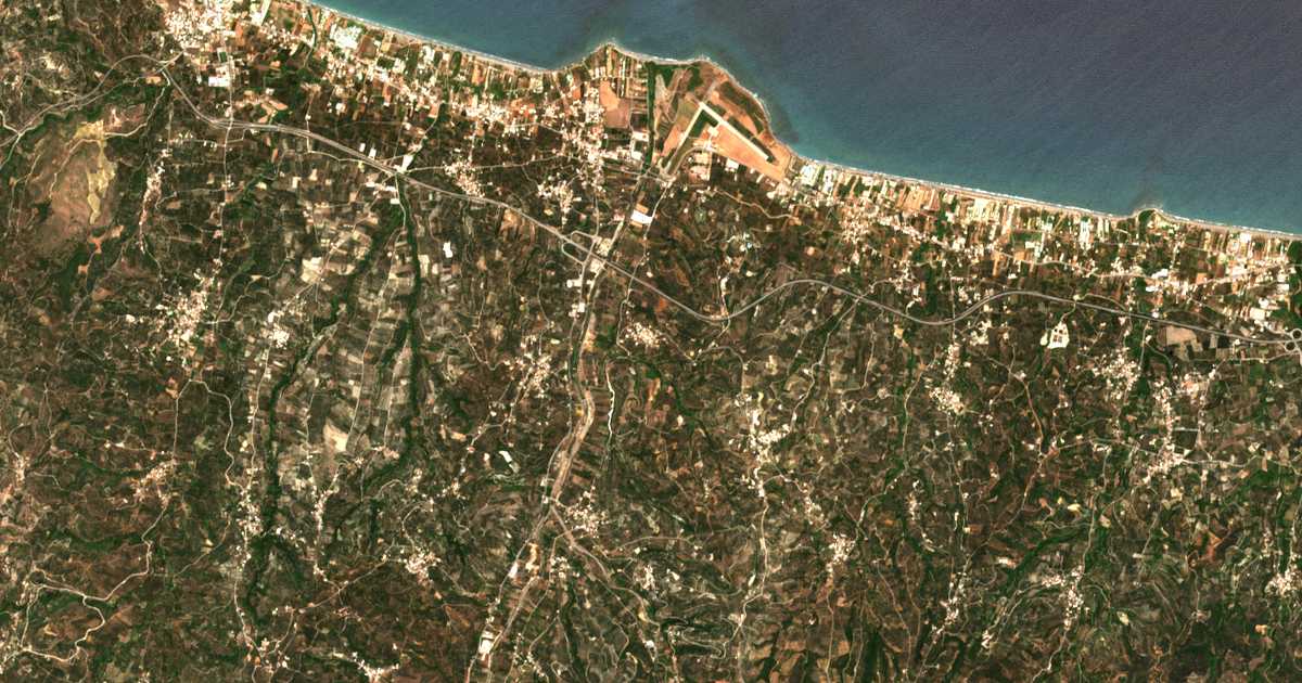 Satelitska karta: Vlacheronítissa
