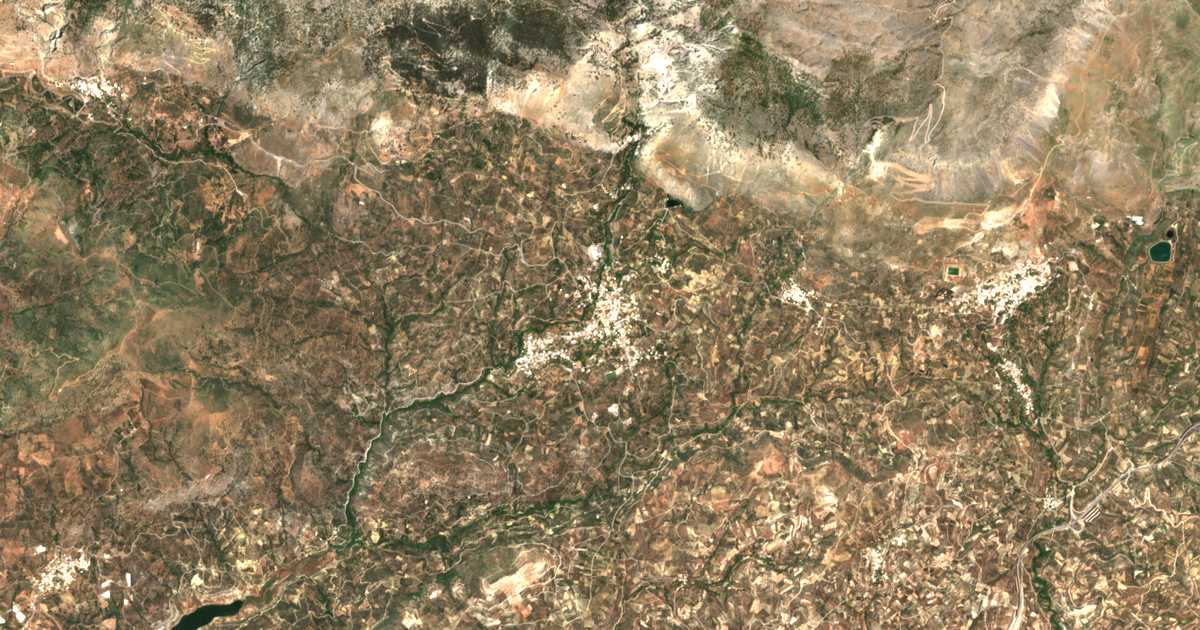 Satelitska karta: Zarós