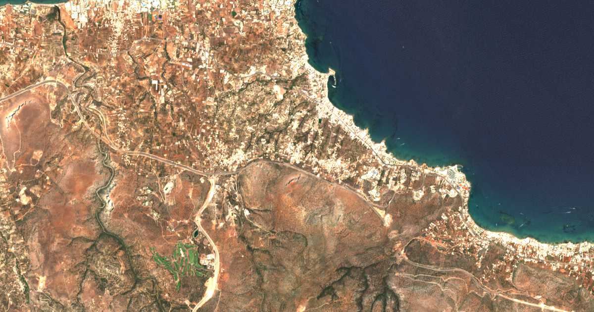 Satelitska karta: Piskopianón