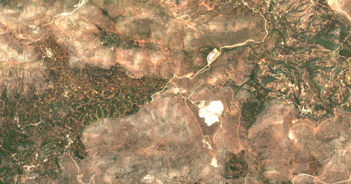 Satelitska karta: Damásta