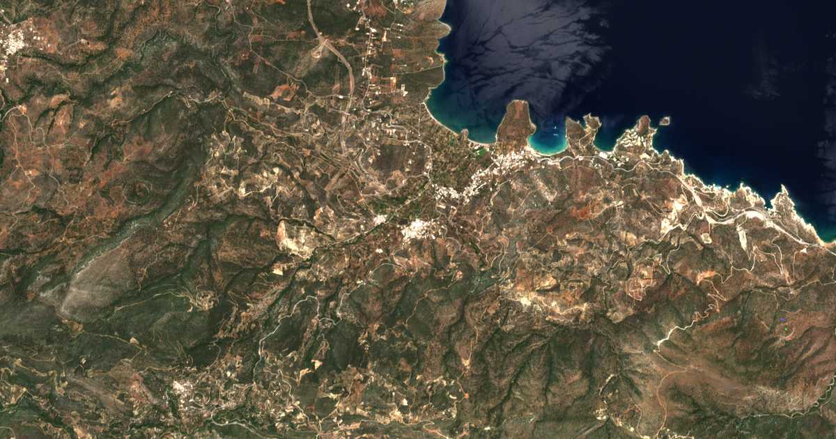 Satelitska karta: Kalón Choríon
