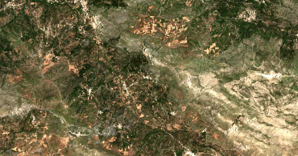 Satelitska karta: Kissós