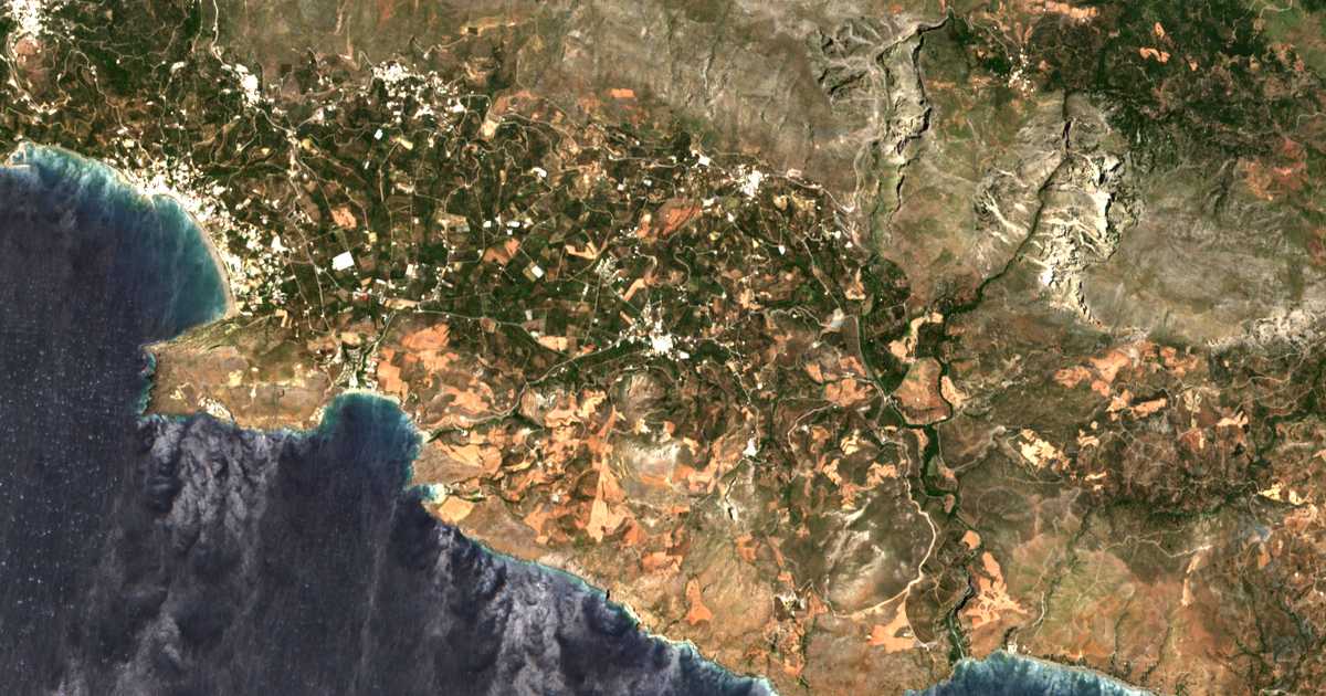 Satelitska karta: Lefkógeia