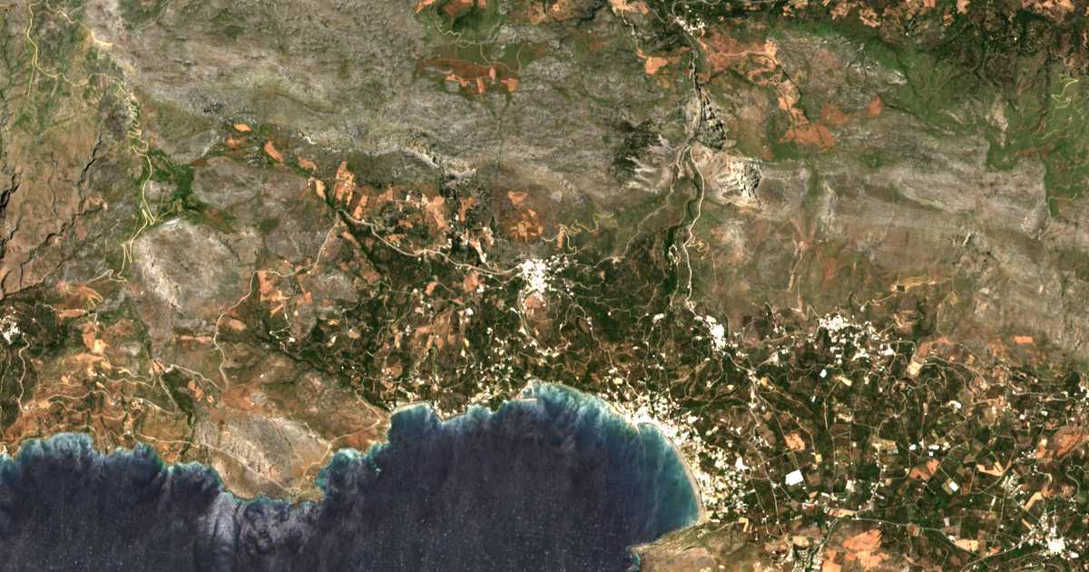 Satelitska karta: Sellía