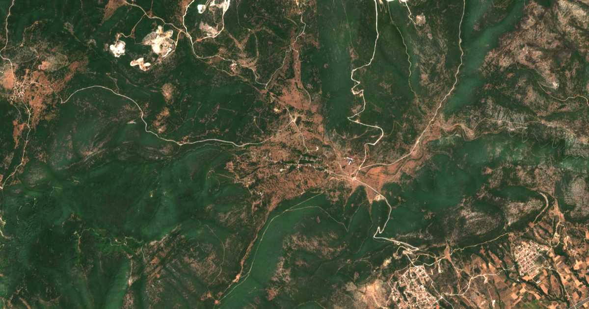 Satelitska karta: Makrychórion