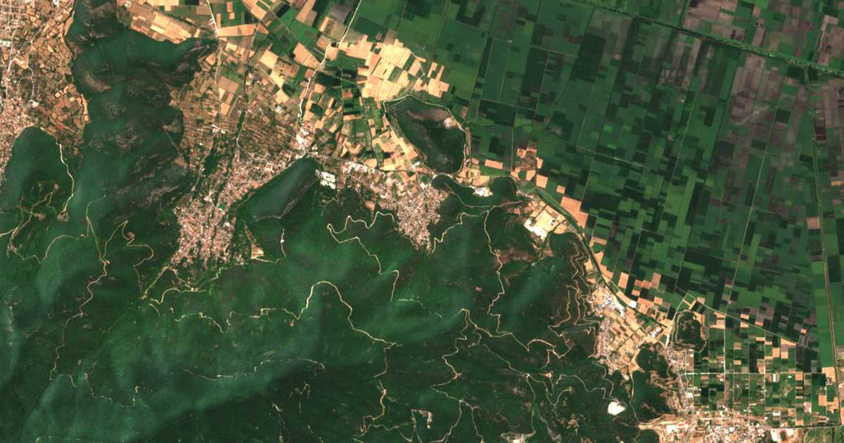 Satelitska karta: Antifílippoi
