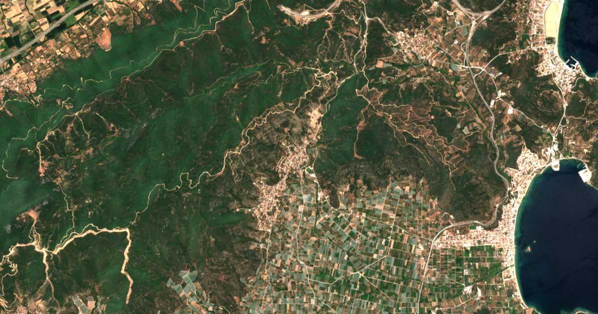 Satelitska karta: Eleftheraí