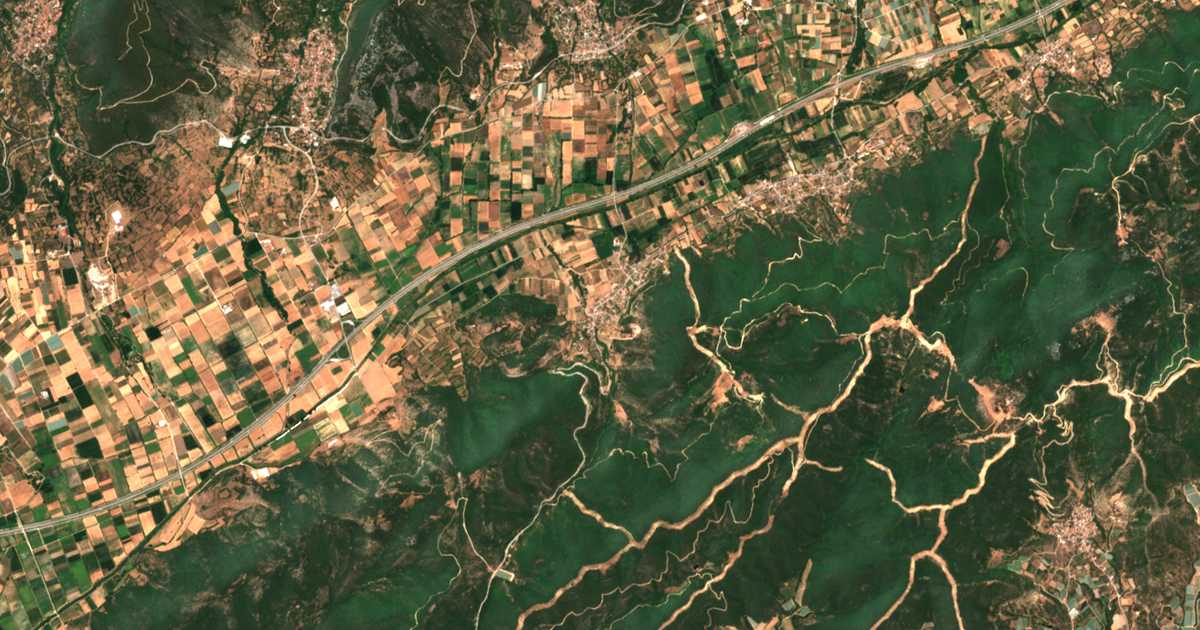 Satelitska karta: Sidirochórion