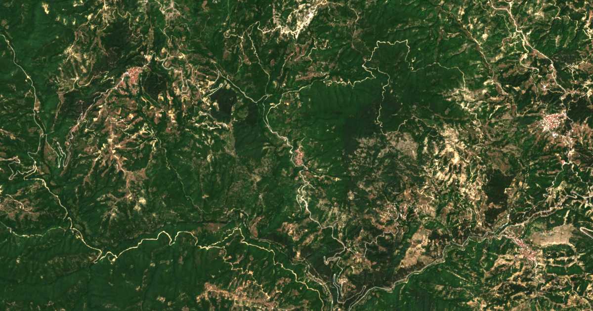 Satelitska karta: Kýknos