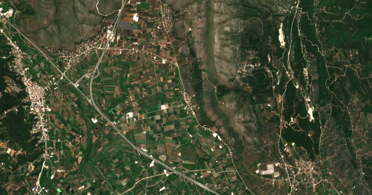Satelitska karta: Chanópoulon