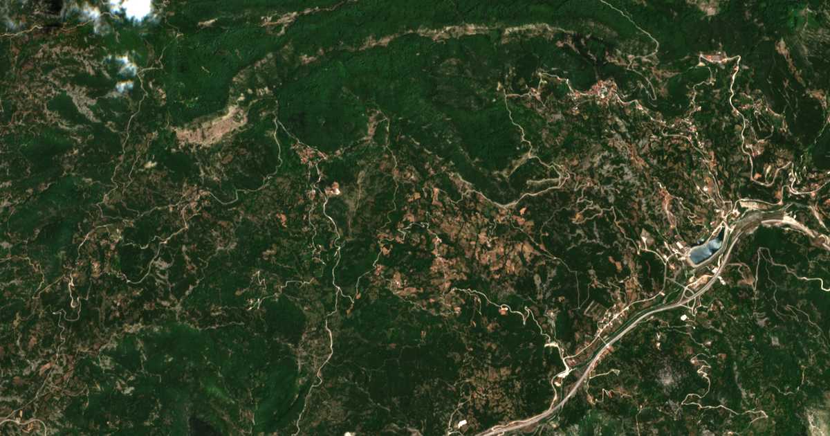 Satelitska karta: Sítsaina
