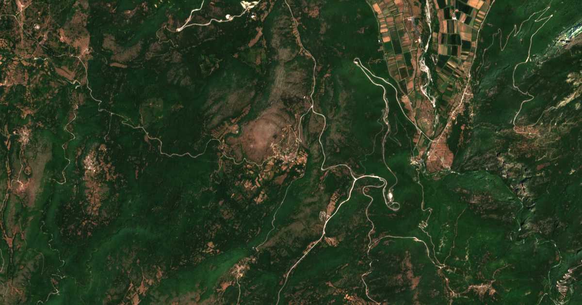 Satelitska karta: Geroplátanos