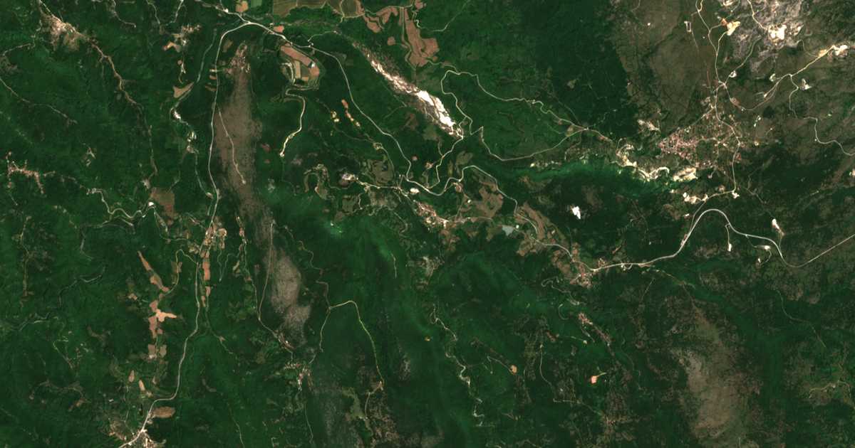 Satelitska karta: Paliourí