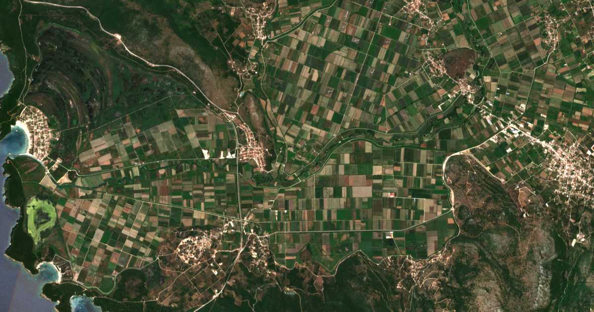 Satelitska karta: Mesopótamon