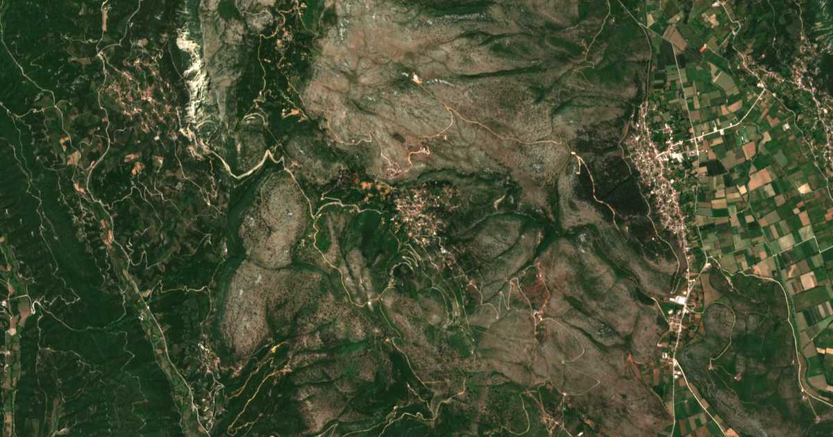 Satelitska karta: Kranéa