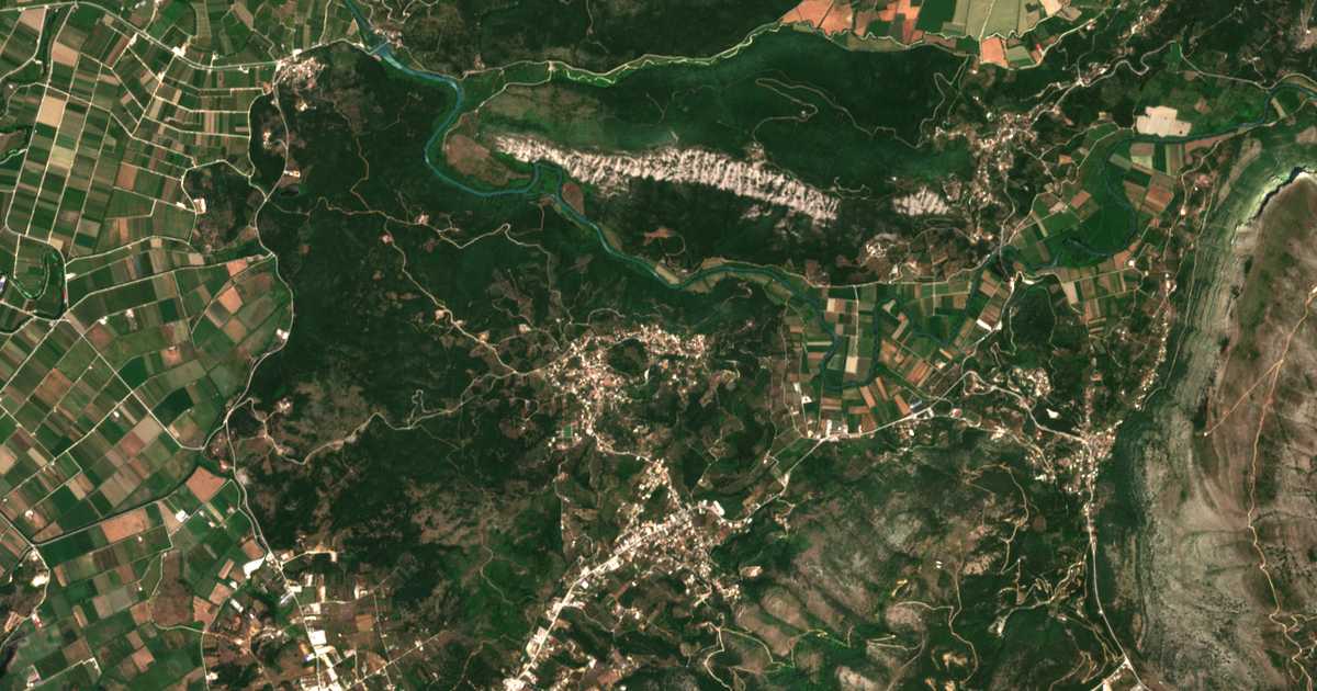 Satelitska karta: Ágios Vlásios