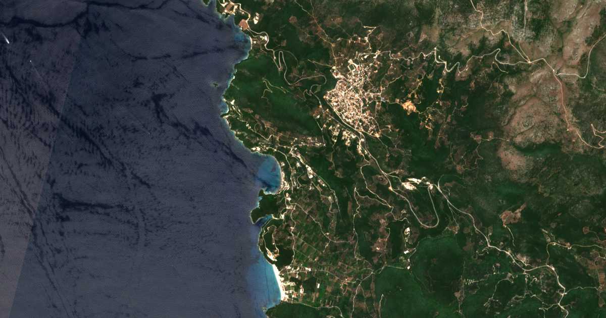 Satelitska karta: Aríllas