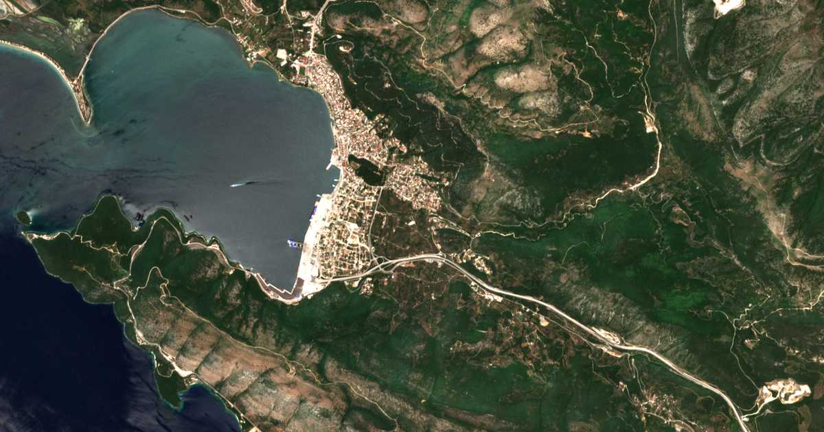 Satelitska karta: Graikochórion