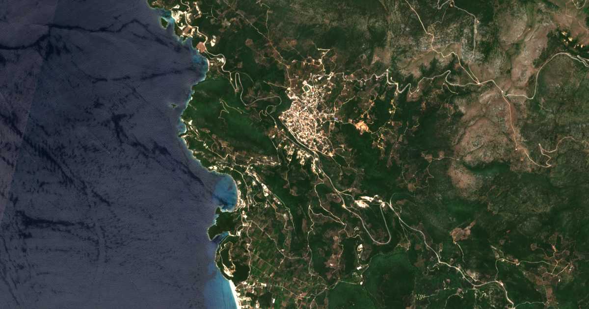 Satelitska karta: Vounístra