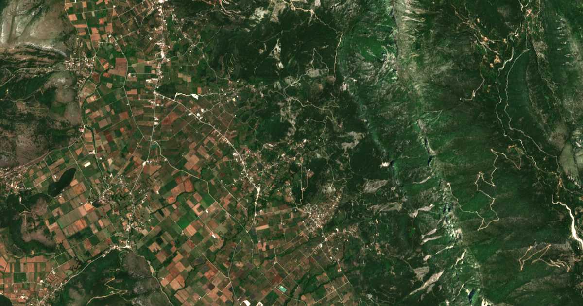 Satelitska karta: Prodrómion