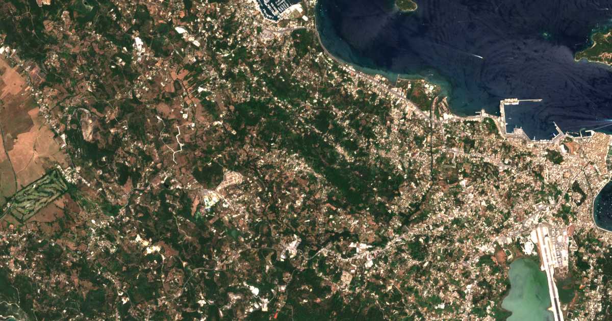 Satelitska karta: Áfra