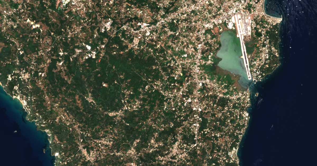 Satelitska karta: Ágios Geórgios