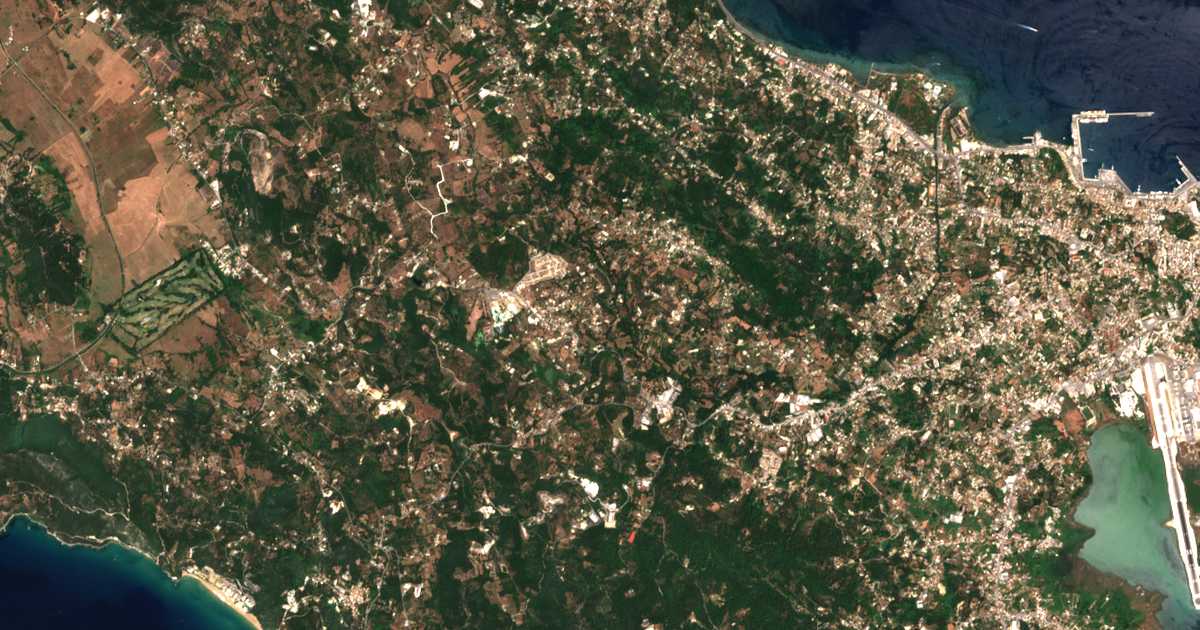 Satelitska karta: Ágios Ioánnis