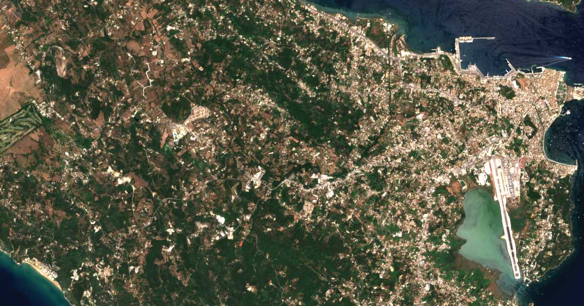 Satelitska karta: Ágios Vlásios