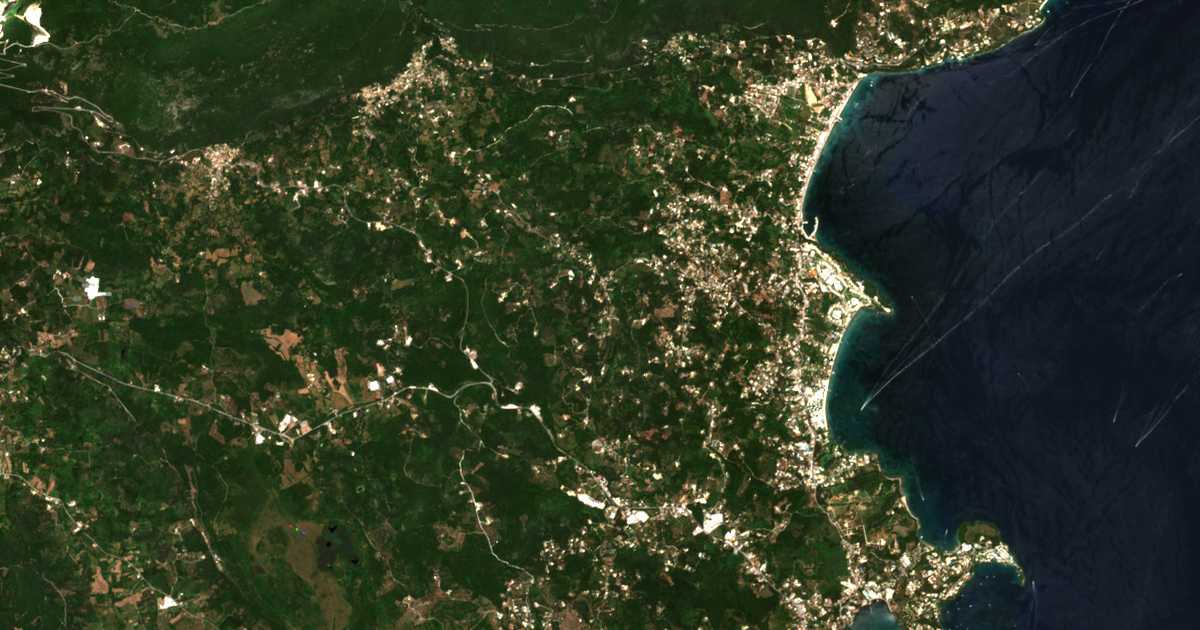 Satelitska karta: Ágios Vasíleios