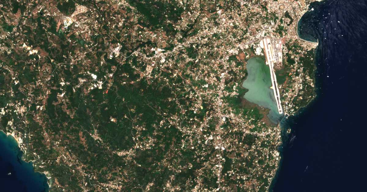 Satelitska karta: Bastoúnion