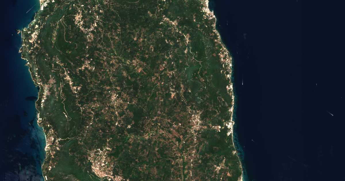 Satelitska karta: Kornáta