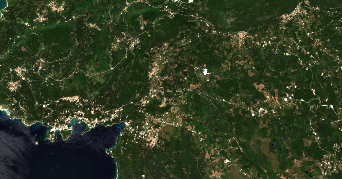 Satelitska karta: Papathanátika