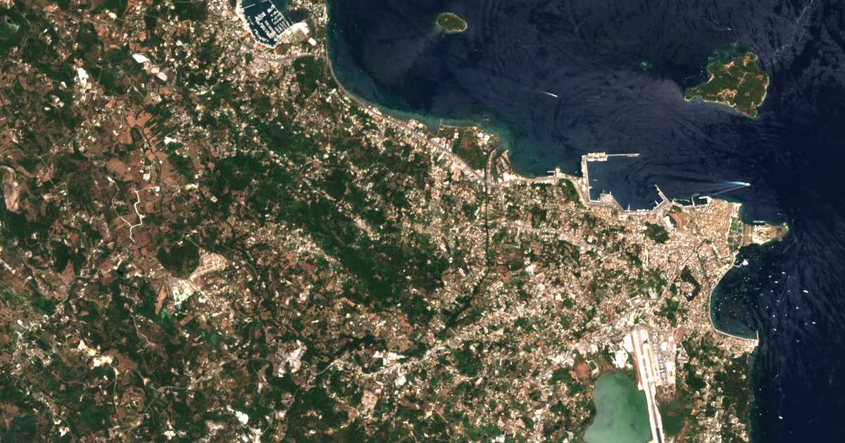 Satelitska karta: Potamós