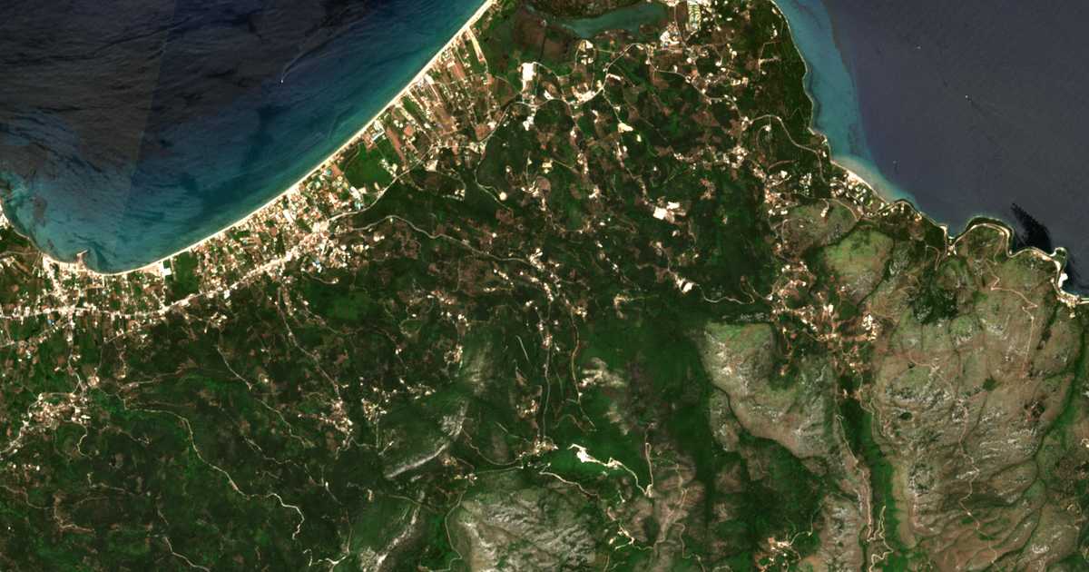 Satelitska karta: Ágios Martínos