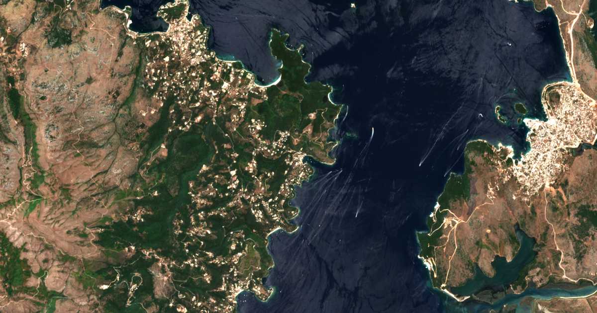 Satelitska karta: Ágios Stéfanos