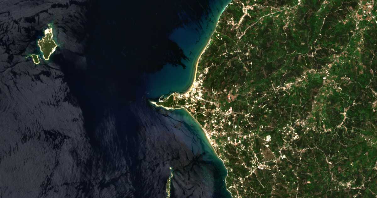 Satelitska karta: Ágios Stéfanos