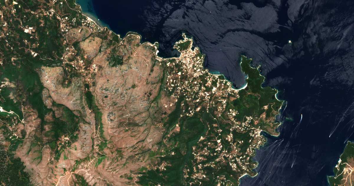 Satelitska karta: Lithiasménos