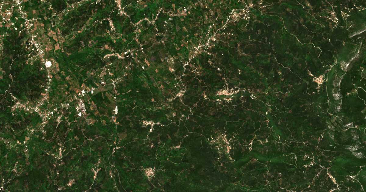 Satelitska karta: Xanthátai