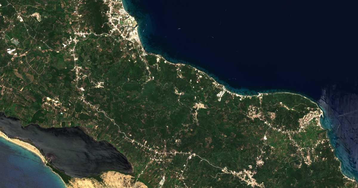 Satelitska karta: Ágios Dimítrios