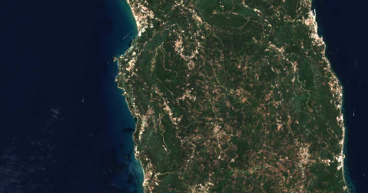 Satelitska karta: Káto Pavliána